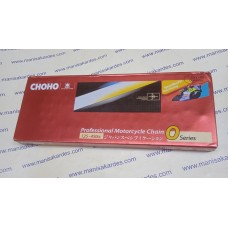 Zincir İthal Choho Marka O-Ring'li (520021201) 520-120 L/125-450 cc Yamaha 125, Mt-125, Honda Cbr 250r/Cbr300, Bajaj Pulsar Ns200/Rs200, Suzuki Inazuma 250, Mondıal 200-250 cc Serileri Motoskletlere Uyumlu