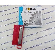 Maket Bıçağı Ucu, İthal Global Marka Paketi 10 Adet Fiyatı Falçata Ucu (18mmx0.5mm) Maket Bıçağı Ucu, İthal Global Marka Paketi 10 Adet Fiyatı Falçata Ucu (18mmx0.5mm)