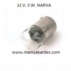 Ampul 12 Volt 5 Watt 67 Narma Marka İthal Alman Malı (a12567) Ampul 12 Volt 5 Watt 67 Narma Marka İthal Alman Malı (a12567)