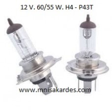 Otomativ Far Ampulu 12 Volt 60/55 Watt H4 P43t / İthal E-Mark Marka Adet Fiyatı (a126055h4p43t) Otomativ Far Ampulu 12 Volt 60/55 Watt H4 P43t / İthal E-Mark Marka Adet Fiyatı (a126055h4p43t)
