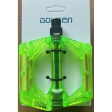 Pedal 2 li Takım FP-812 Şeffaf Yeşil Renk Platform Golden Marka Mtb Bisiklet Uyumlu