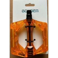Pedal 2 li Takım FP-812 Şeffaf Turuncu Renk Platform Golden Marka Mtb Bisiklet Uyumlu