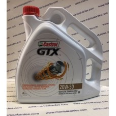 Yağ 20w-50 Castrol Gtx Marka 4 Litre Sentetik Benzinli ve Dıesel (y20504ca)