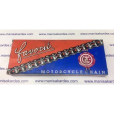 Zincir Cup 100/110 Motosiklet Uyumlu İthal Orjinal Çekoslovak Malı Favorit Marka 110 Bakla ZincirCup100110
