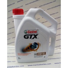 Yağ 20w-50 Castrol Gtx Marka Türk Malı Sentetik 3 Litre Benzinli, Lpg ve Dıesel Uyumlu (y20503ca)