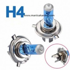 Otomativ Far Ampulu 12 Volt 60/55 Watt Beyaz H4 - P43t / 4500 K - 2 li Takım Fiyatı  (a126055)