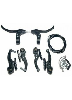 V BRAKE FREN TAKIMI PLASTİK VİDALI 3 PARMAK, 24, 26 MTB BİSİKLET UYUMLU V BRAKE FREN TAKIMI PLASTİK VİDALI 3 PARMAK, 24, 26 MTB BİSİKLET UYUMLU
