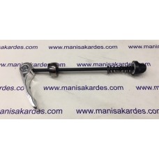 Ön Teker Mili İnce Mandallı Tip Boyu 13 cm 4 Parça Gümüş Renk (Nikel) Vitesli Bisiklet Uyumlu (Close Open) Ön Teker Mili İnce Mandallı Tip Boyu 13 cm 4 Parça Gümüş Renk (Nikel) Vitesli Bisiklet Uyumlu (Close Open)