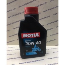 Yağ 4 T 20w40 Motul Marka Fransız Malı Moto Minarel 1 Litre 4 Zamanlı Motosiklet Yağı Uyumlu (400005)