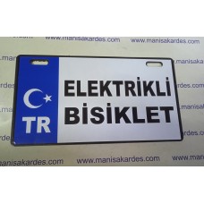 Plakalık Tr Elektrikli Bisiklet Yazı E-Bike Uyumlu