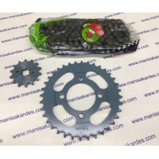 Zincir Dişli Seti 428HG-110L 36T-14T Chaın Kıt Marka Cup 100/110 Motosiklet Uyumlu