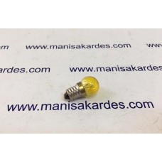 Mobylette Far Ampulu Pasolu Sarı Renk 6 Volt 6 Watt Moblet Süper 51 Eski Model İthal Ampul 