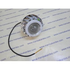 Ledli Sis Farı Çakarlı Alev Angel Yeni Model 12-24 Volt 10 Watt İthal Hindistan Malı Swan Marka Gx-305148 Model, Motosiklet Uyumlu 