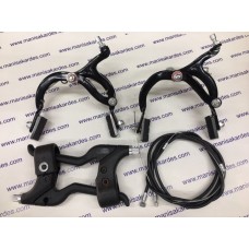 Fren Takımı Bmx Bisiklet Uyumlu Siyah Renk 2 Maşa Ön ve Arka, 2 Kol Sağ Sol 2 Parmak, Fren Teli 2 İç 2 Dış Komple Set (MS5111) (10105) Fren Takımı Bmx Bisiklet Uyumlu Siyah Renk 2 Maşa Ön ve Arka, 2 Kol Sağ Sol 2 Parmak, Fren Teli 2 İç 2 Dış Komple Set (MS5111) (10105)