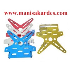 Plakalık Katlanabilir Alüminyum Model Motosiklet Uyumlu Sarı 1 Plakalık Katlanabilir Alüminyum Model Motosiklet Uyumlu Sarı 1