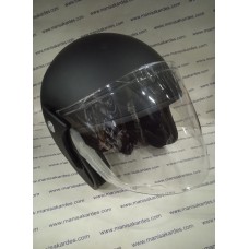 Kask Çenesiz Mat Siyah Renk Motosiklet Uyumlu Kask Çenesiz Mat Siyah Renk Motosiklet Uyumlu