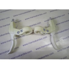 FREN KOLU 2 li TAKIM PLASTİK BEYAZ RENK 3 PARMAK MTB VİTESLİ BİSİKLET UYUMLU FREN KOLU 2 li TAKIM PLASTİK BEYAZ RENK 3 PARMAK MTB VİTESLİ BİSİKLET UYUMLU