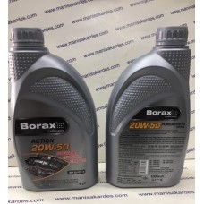 Yağ 20w-50 Borax Actıon Marka Türk Malı 1 litre Benzinli, Lpg ve Dıesel Uyumlu (y20501bo)