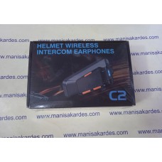 Kask İçin Su Geçirmez 2 x Eşleşmeli Interkom Kulaklık Intercom 2 Hat C2 Kask İçin Su Geçirmez 2 x Eşleşmeli Interkom Kulaklık Intercom 2 Hat C2