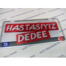 Plakalık Tr Hastayız Dede Yazı E-Bike Uyumlu