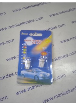 DİPSİZ LED BEYAZ RENK AMPUL 12 VOLT DC, İTHAL ÇİN MALI PERFECT MARKA MOTOSİKLET ve OTOMATİV UYUMLU, 2 li PAKET FİYATI.