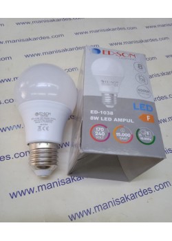Led Ampul 220 Volt 8 Watt Ed-son Marka Türk Malı (EDSON) (ED-1038) Led Ampul 220 Volt 8 Watt Ed-son Marka Türk Malı (EDSON) (ED-1038)