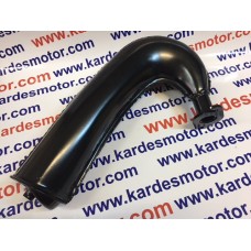 Flanşlı Egzoz Moped, Mobylette, Moplet Yamaha Uyumlu Siyah Renk