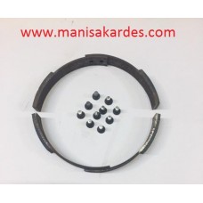 Debriyaj Kavrama Yaprak Balatası 4 lü Takım ve 8 Adet Perçin Dahil Türk Malı Geniş Delikli Moped, Mobylette ve Moblet Uyumlu