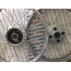 Jant Telli Komple 18 x 2.75 Ön Arka Takım, Köylü Tipi CG 125 Motosiklet...