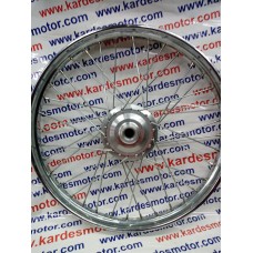 Arka Jant 17x2.25/2.50 Cantürk Marka 36 Delikli Göbek ve 3 mm Telli Örülü Komple 3 Parça Moped, Mobylette, Moblet ve Seyyar Araba Uyumlu Türk Malı