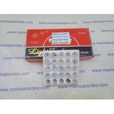 Ampul 1.5 Volt 0,3 Amper Pasolu Beyaz Dipli İthal 