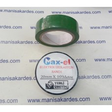 İzolebant Max-el Marka Yeşil Renk Bant 20 mm x 10 Metre Pvc Elektrik Bandı