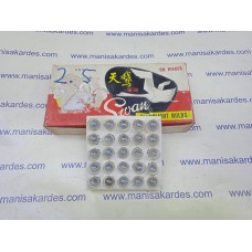 Ampul 2.5 Volt 0,3 Amper Pasolu Sarı Dipli İthal 