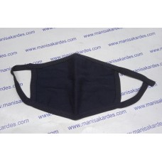 Motosiklet Ağız Maskesi Siyah Renk Bez 