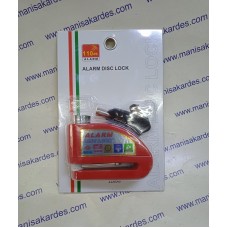Disk Kilit Alarmlı Renkli İthal Avıso Marka Kilidi (110db Ses) Disk Kilit Alarmlı Renkli İthal Avıso Marka Kilidi (110db Ses)