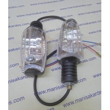 Sinyal Beyaz Camlı 2 li Takım Ampullu, Türk Malı Kısa Tip, Cg 125 Motosiklet Uyumlu Sinyal Beyaz Camlı 2 li Takım Ampullu, Türk Malı Kısa Tip, Cg 125 Motosiklet Uyumlu