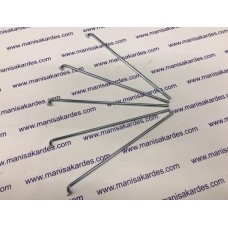 Motosiklet Jant Teli 172x3 mm Nikel Moped, Mobylette  ve Moblet Arka Göbek Uyumlu 36 Adet Fiyatı