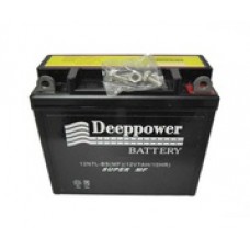Akü 12 Volt 7 Amper Dikey İnce Tip 12N7L-Bs (Mf) (12V7Ah/10hR) Deeppower Marka, Mondial Kt 125 Motosiklet Uyumlu (akü127dikeyince)