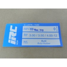 Motosiklet İç Lastik 3.50/4.00-12 TR 4 İrc Marka Türk Malı Düz Sibop (mi12350400ir) Motosiklet İç Lastik 3.50/4.00-12 TR 4 İrc Marka Türk Malı Düz Sibop (mi12350400ir)