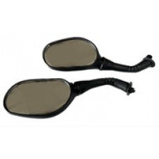 AYNA 2 li TAKIM 8 mm SCOOTER 100 NT MOTOSİKLET UYUMLU, SİYAH RENK MONDİAL MARKA.