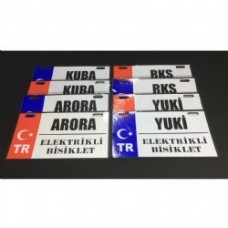 Plakalık E-Bike TR Elektrikli Bisiklet Uyumlu Plastik Adet Fiyatı (MT1081)