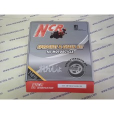 Zincir Dişli Seti 42/15+428H - 128 L İthal Ncr Marka, 150 Cbf Honda Motosiklet Uyumlu 