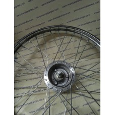 Ön  Jant Telli Akortlu Komple 17x2.25 Bisan Marka Çember, Nikel 36 Telli Göbek, 36 Adet 3x166 Jant Teli, 2 Adet Rulman, Ara Boru ve Mil Dahil Balata, Kampana Hariç Pejo, Peugeot Uyumlu