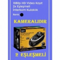 Kask İçin 2x Eşleşmeli Interkom Kameralı Kulaklık Intercom 2 Hat Q29 Kask İçin 2x Eşleşmeli Interkom Kameralı Kulaklık Intercom 2 Hat Q29