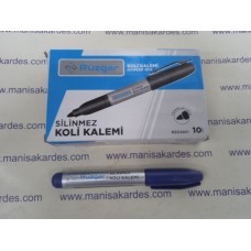 Koli Kalemi Silinmez Yuvarlak Uçlu Mavi Renk Rüzgar Marka