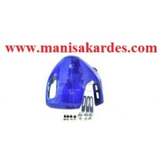 Sakal Takım Motor Alt Koruma Aparatlı Rialli Marka İthal Metalik Mavi Renk Cg 125 ve Cg 150 Serisi Motosiklet Uyumlu