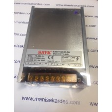 Trafo giriş 220 Volt çıkş 24 Volt 360 Watt 15 Amper model: TR - 360 - 24 Şavk Marka...