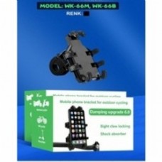 Telefon Tutucu (Tutacağı) Ayna Bağlantılı WK-66B Çin Malı Motosiklet, Bisiklet, Scooter Uyumlu