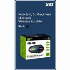 Kask İçin Su Geçirmez Led Işıklı Wireless Kulaklık İntercom 1 Hat X63 Kablosuz Kask İçin Su Geçirmez Led Işıklı Wireless Kulaklık İntercom 1 Hat X63 Kablosuz