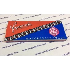 Zincir 428-128 Bakla 1/2-5/16 İthal Orjinal Çekoslavak Malı Favorit Marka Mz, Jawa 250, 350, Ceylan, Honda Cbt ve 150, 125, 100 Motosiklet Uyumlu 